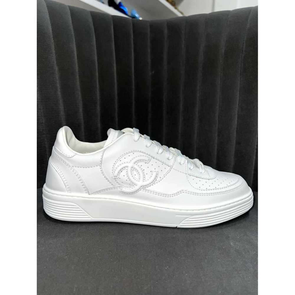 Chanel Boy leather trainers - image 2