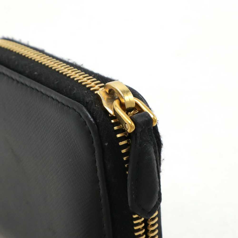 Wallet Prada Saffiano Round Zipper Coin Case Purs… - image 4