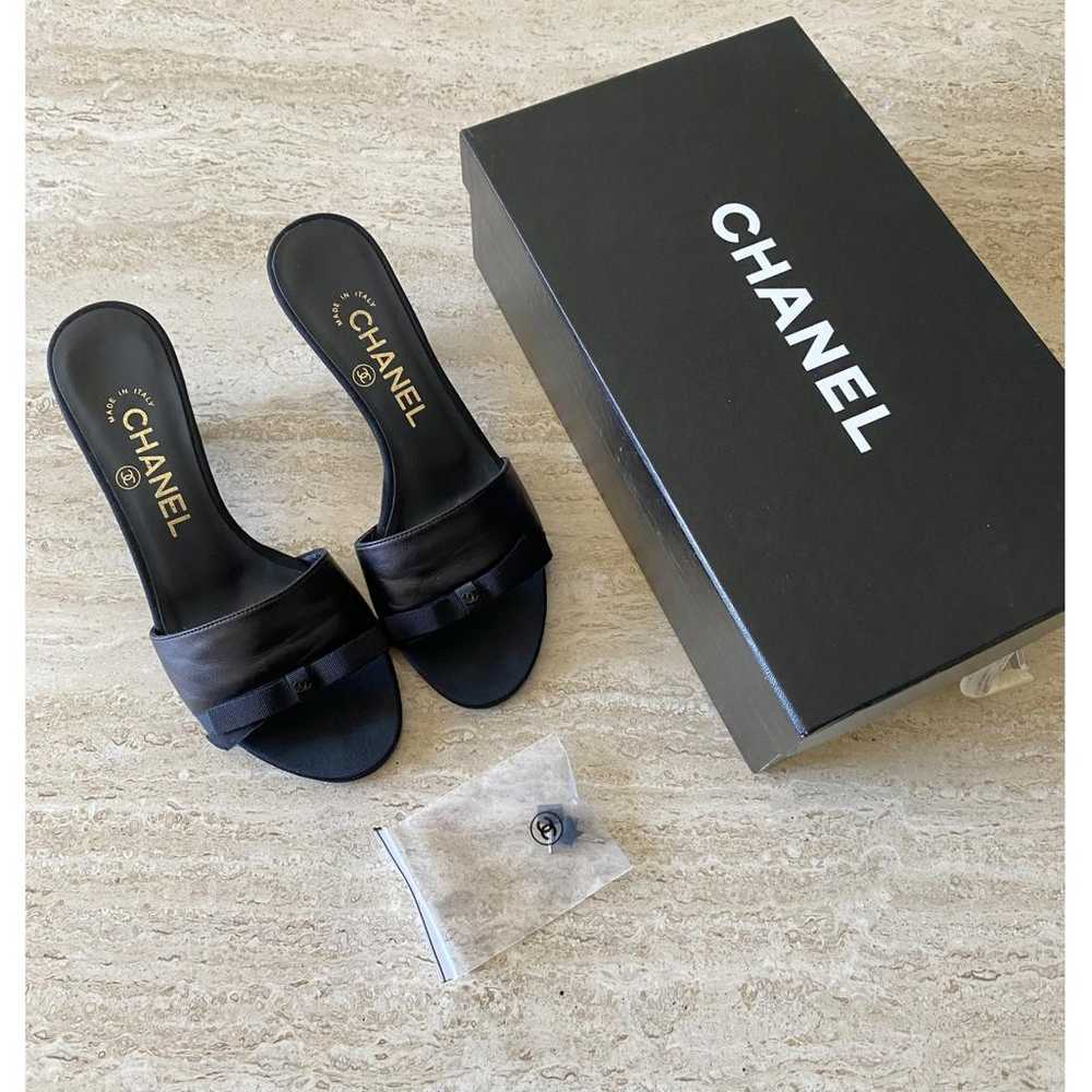 Chanel Leather mules - image 2