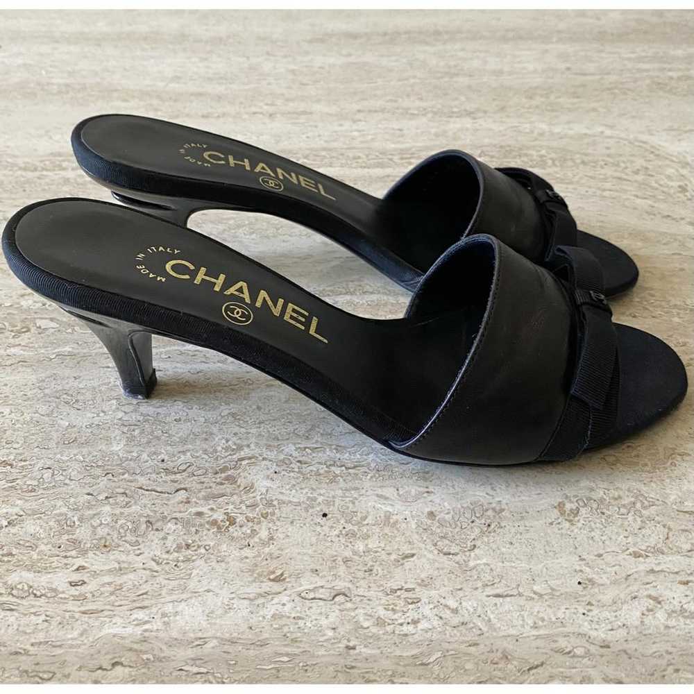 Chanel Leather mules - image 5