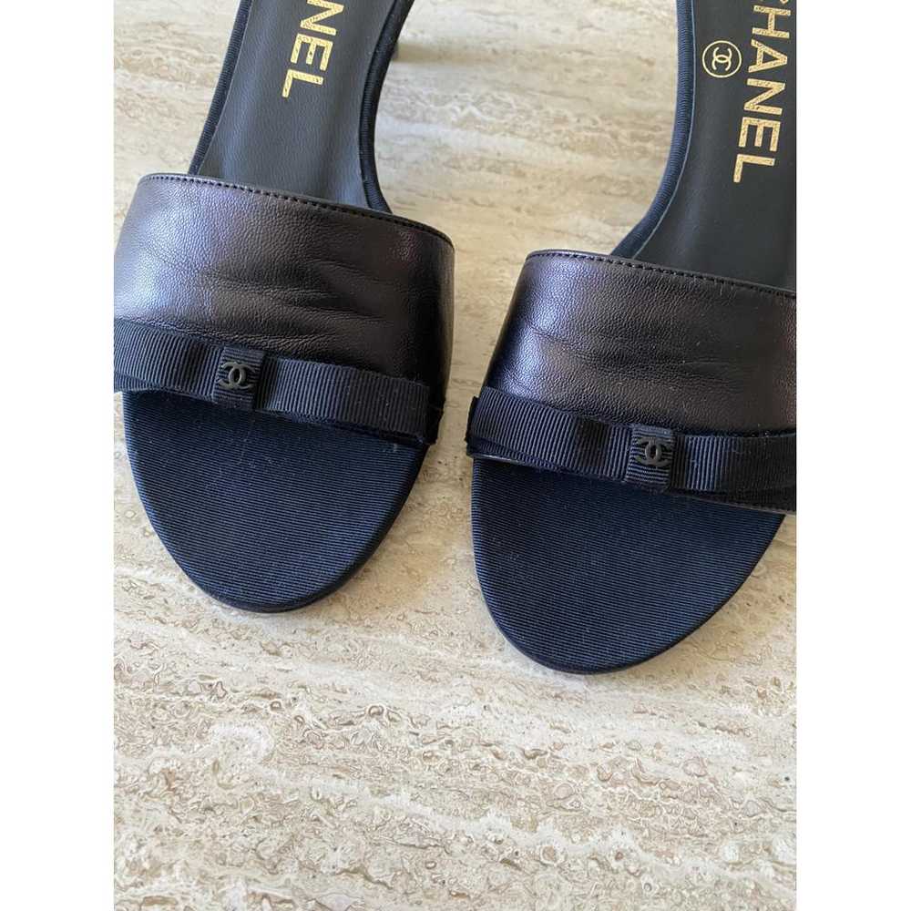 Chanel Leather mules - image 7