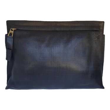 Loewe T Pouch leather clutch bag - image 1