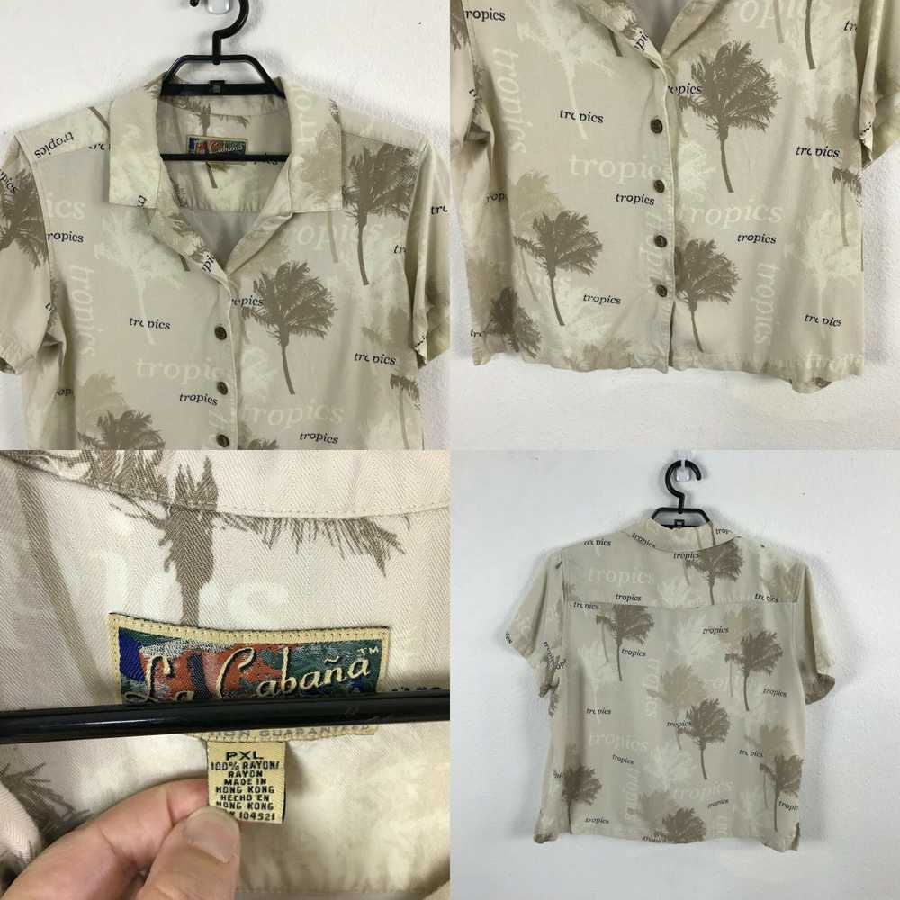 Vintage La Cabana Hawaiian Shirt Blouse Size PXL … - image 4