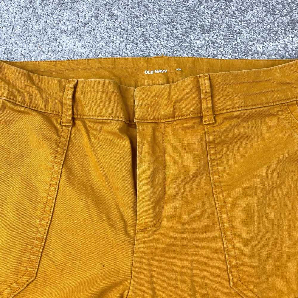 Old Navy Yellow Orange Mid Rise Porkchop Pocket S… - image 2