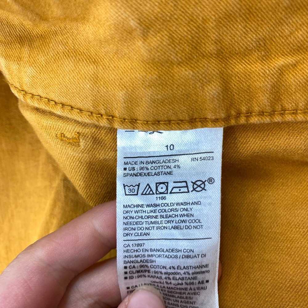 Old Navy Yellow Orange Mid Rise Porkchop Pocket S… - image 6