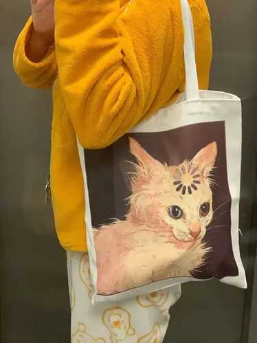 Streetwear Cute Cat Shopping Bag Shopper Bags Tote