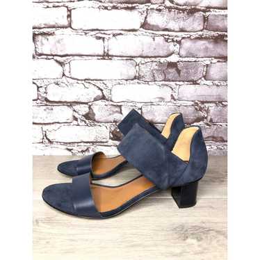 Aquatalia Aquatalia Blue Suede Leather Ankle Strap