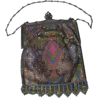 Whiting & Davis Enamel Mesh Purse - image 1