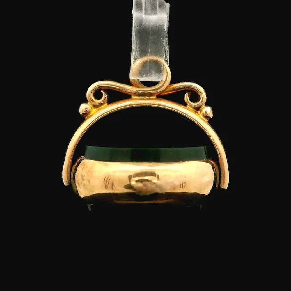 Antique Victorian 9k Yellow Gold Bloodstone & Car… - image 10