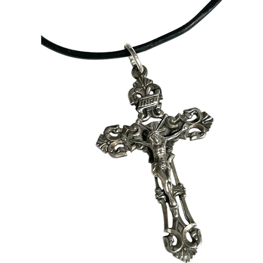 Antique Sterling Cross - image 1