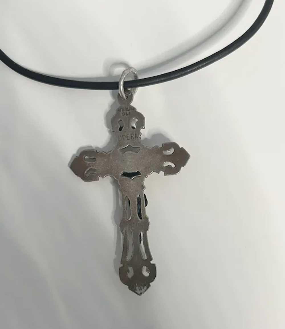 Antique Sterling Cross - image 6