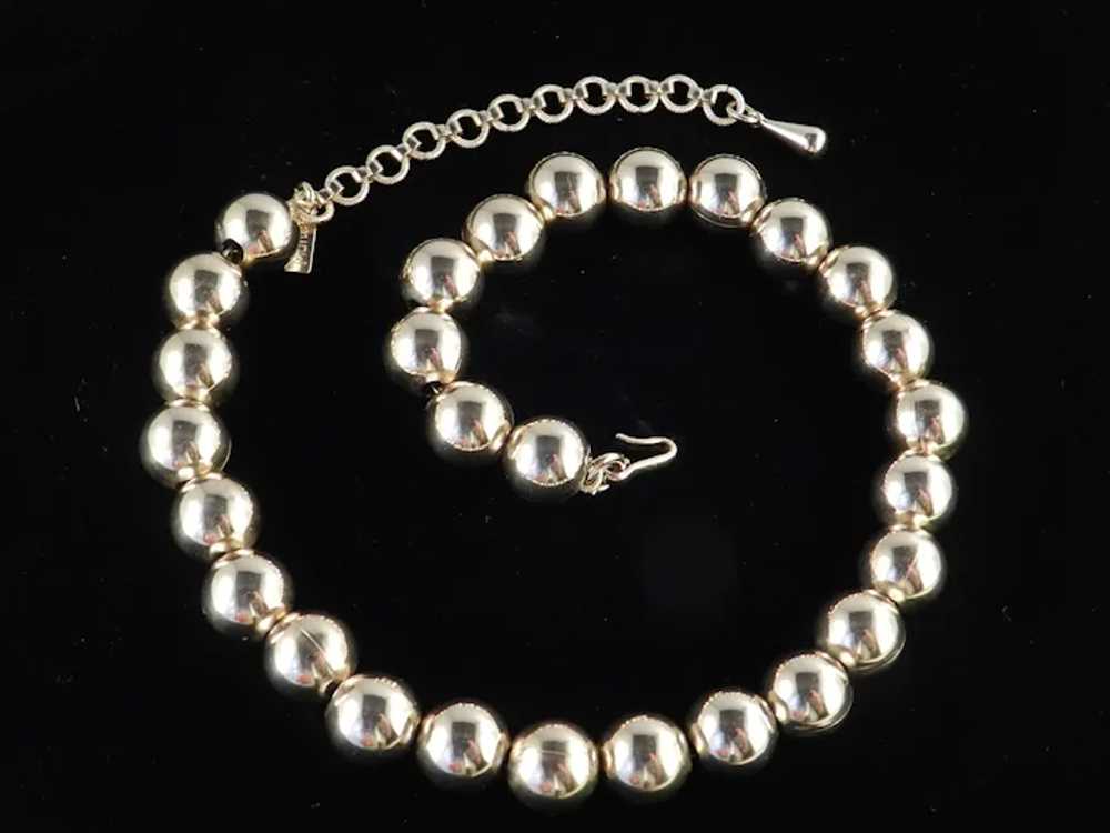 Monet Romantique Metal Bead Necklace - image 3