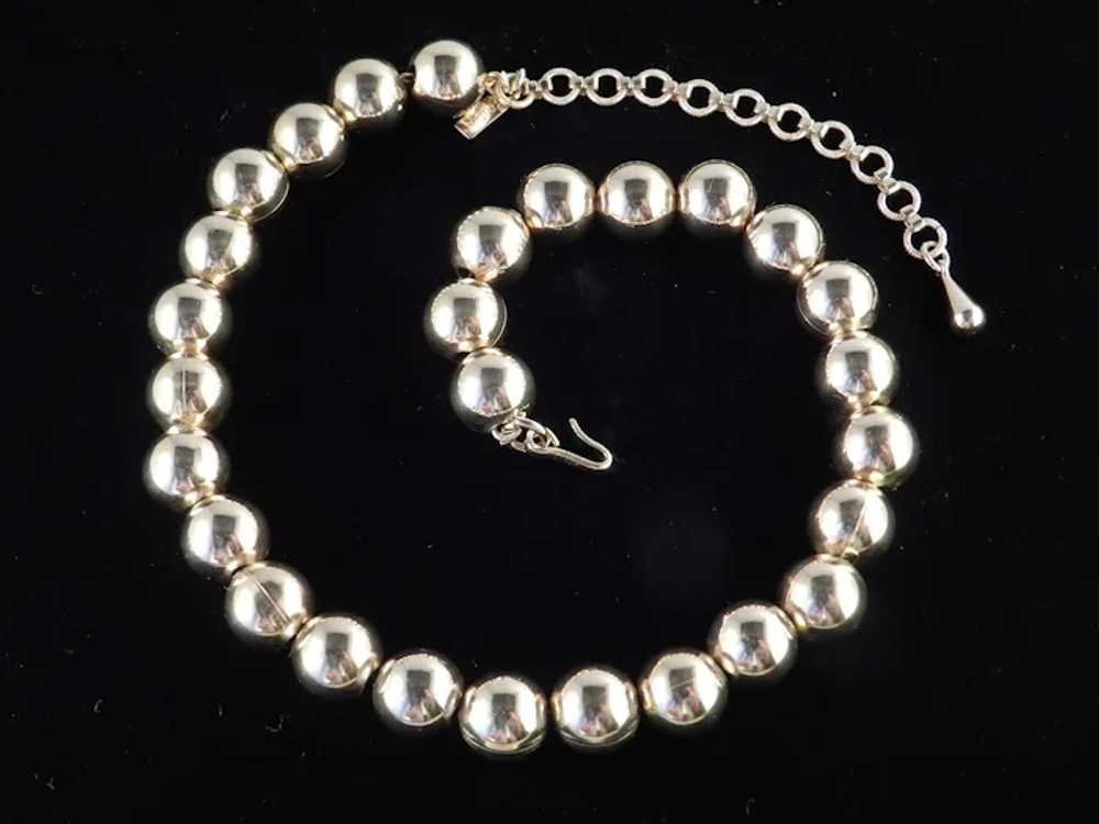 Monet Romantique Metal Bead Necklace - image 4