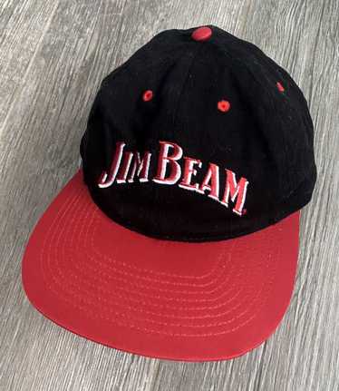 Vintage 1980s Jim Beam Vintage Embroidered Red & B