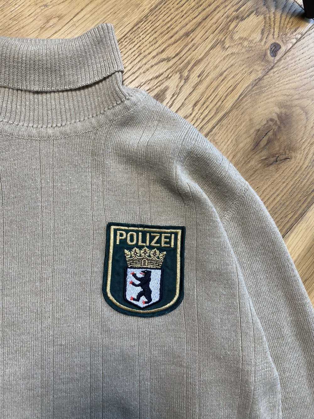 Avant Garde × German × Military POLIZEI 70s wool … - image 3