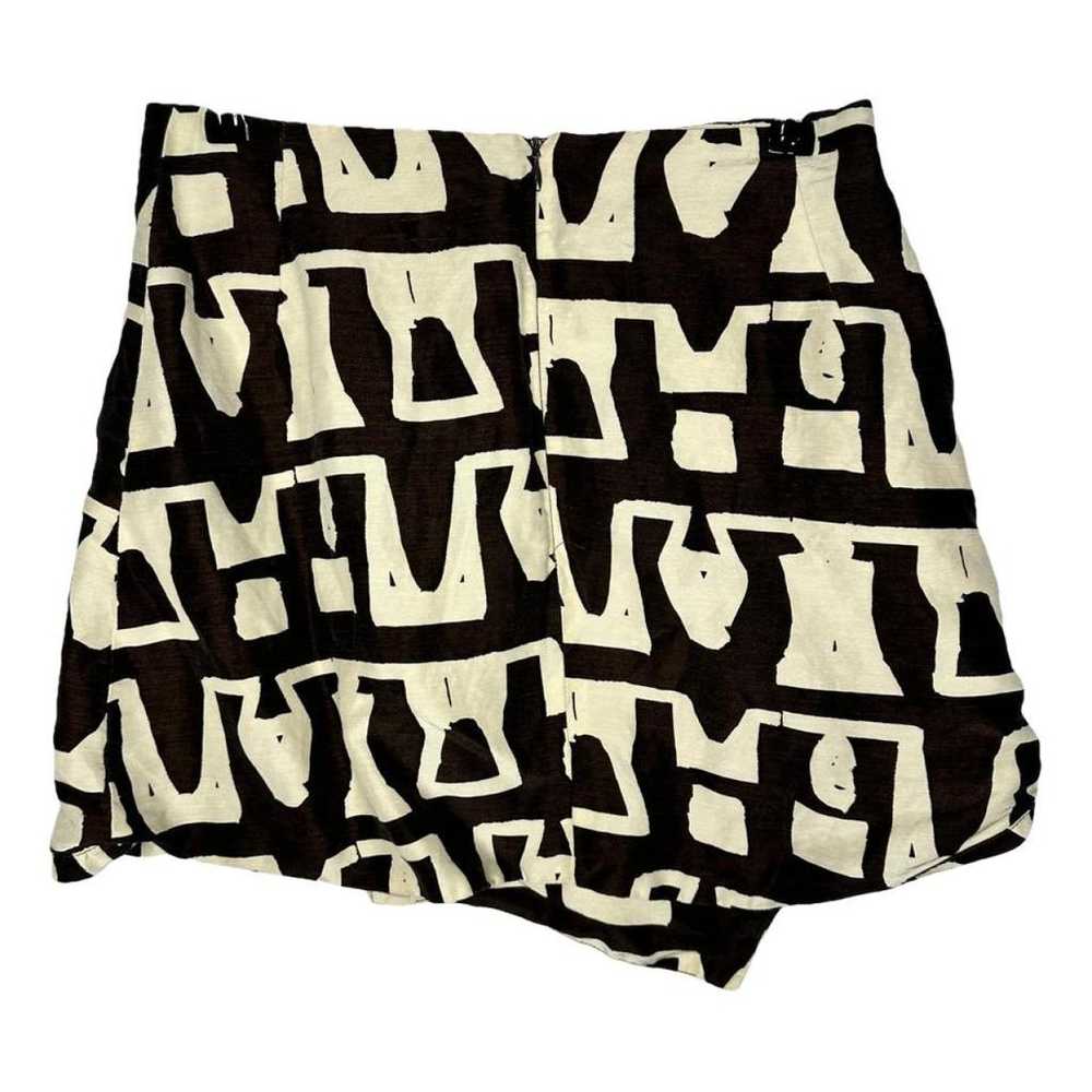 Whit Silk mini skirt - image 1