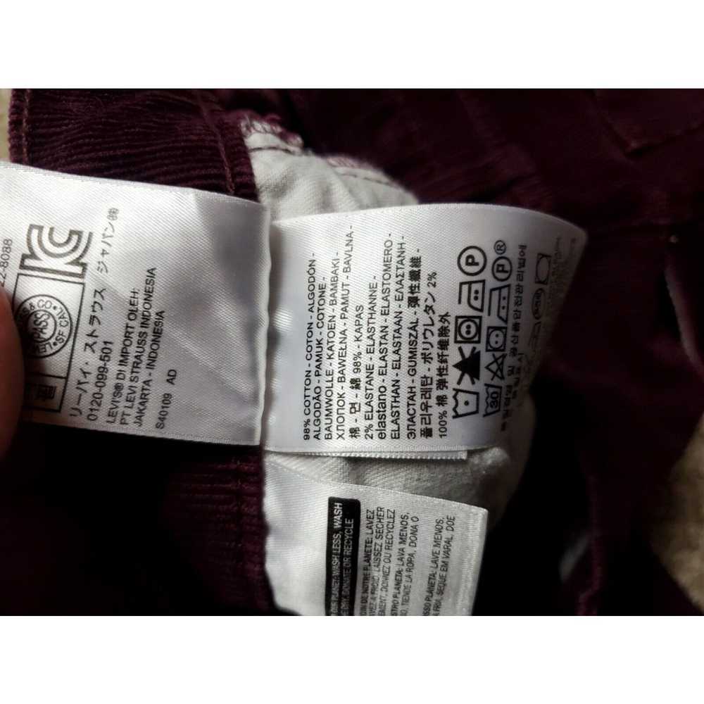 Levi's Levi's 502 Jeans 30X26 Meas. Men Purple Co… - image 5