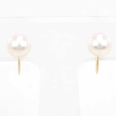 Other LuxUness K18 Yellow Gold Pearl Earrings Met… - image 1