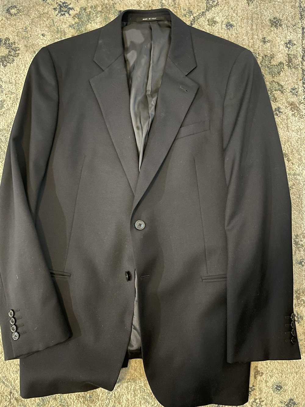 Armani Collezioni Finely Textured Wool Suit Jacket - image 1