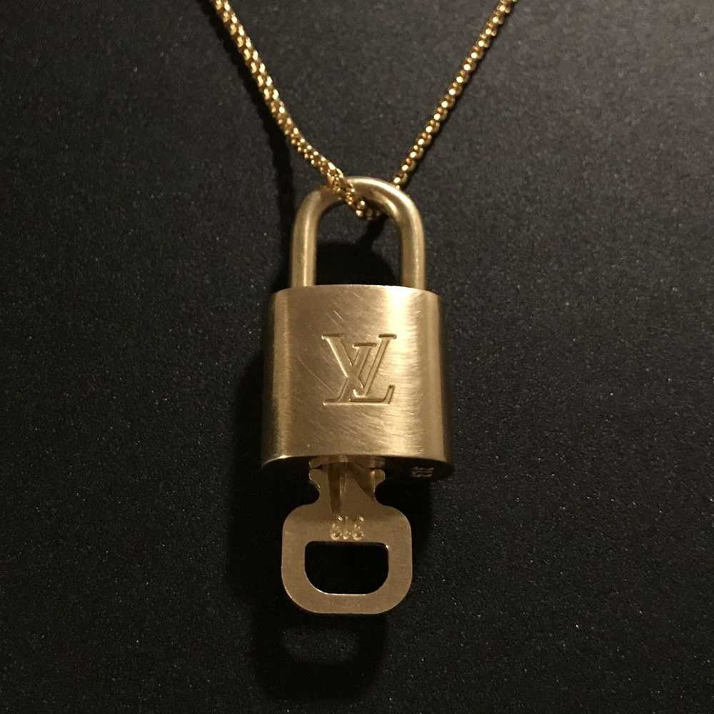 Louis Vuitton Louis Vuitton Lock, Key, & Gold Nec… - image 1