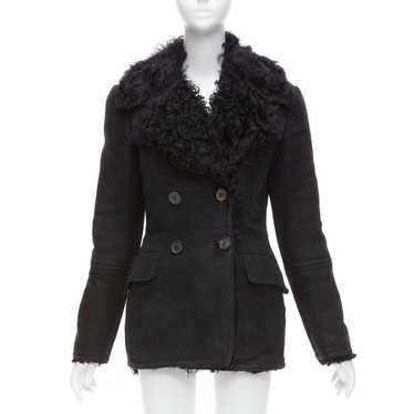 Gucci GUCCI Tom Ford Vintage black shearling doub… - image 1