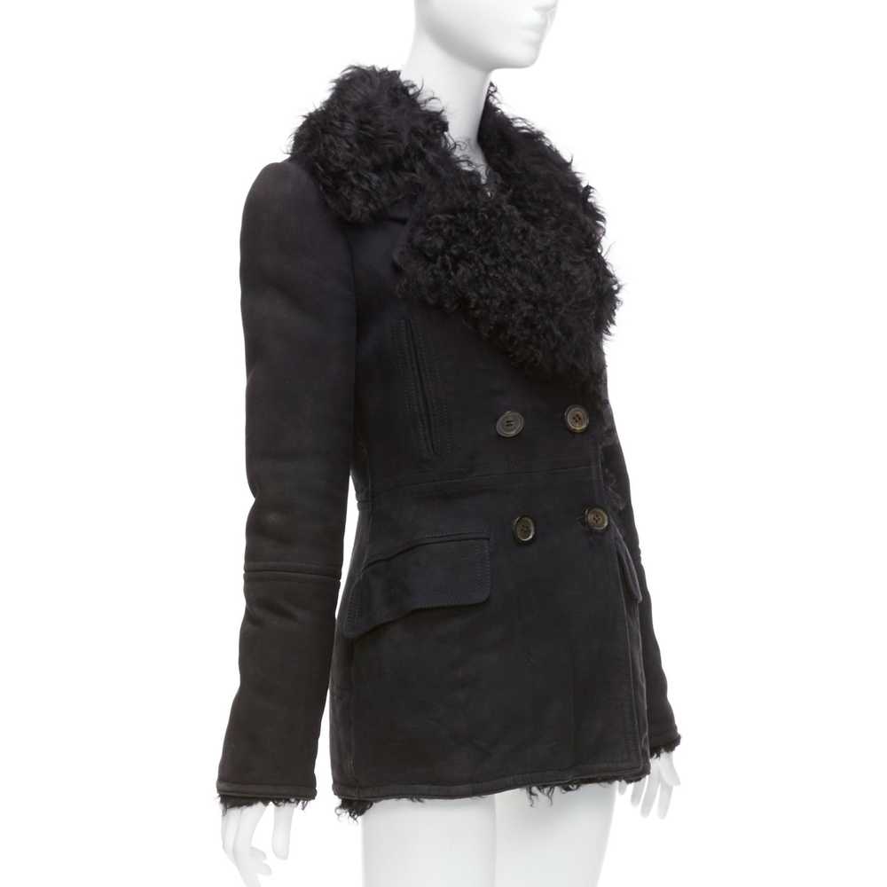 Gucci GUCCI Tom Ford Vintage black shearling doub… - image 4