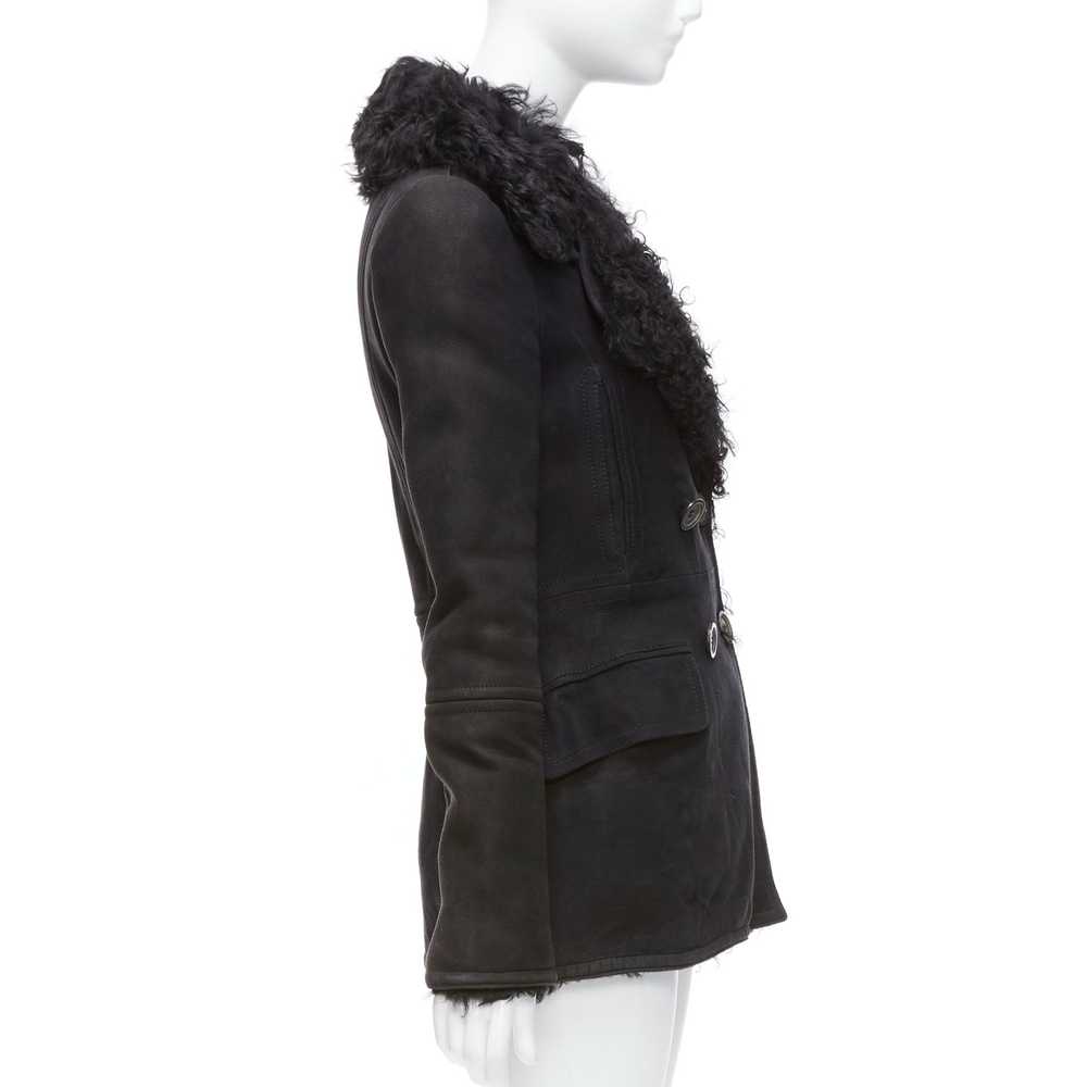 Gucci GUCCI Tom Ford Vintage black shearling doub… - image 5