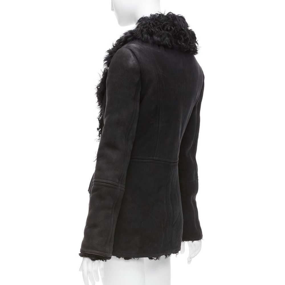 Gucci GUCCI Tom Ford Vintage black shearling doub… - image 7