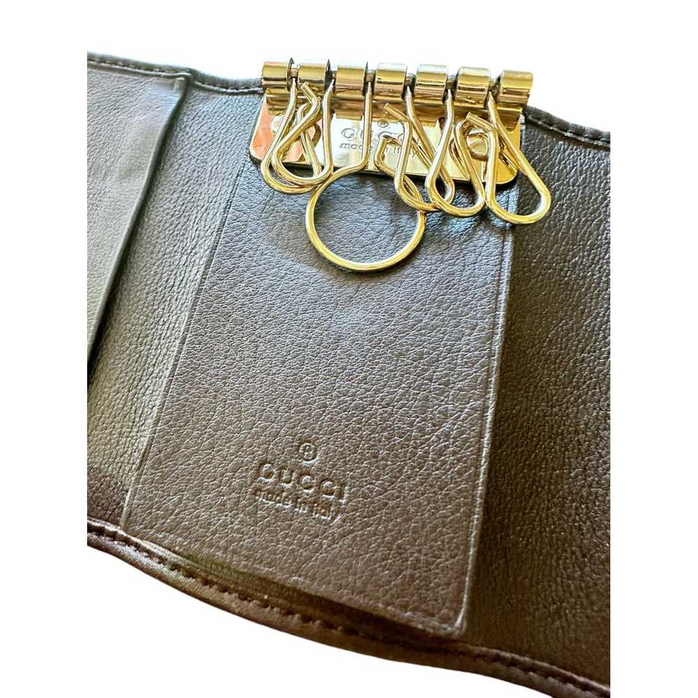 Gucci Leather key ring - image 2