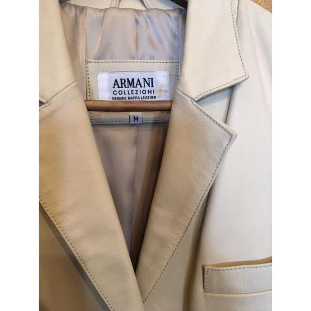 Armani Collezioni Leather trench coat - image 2