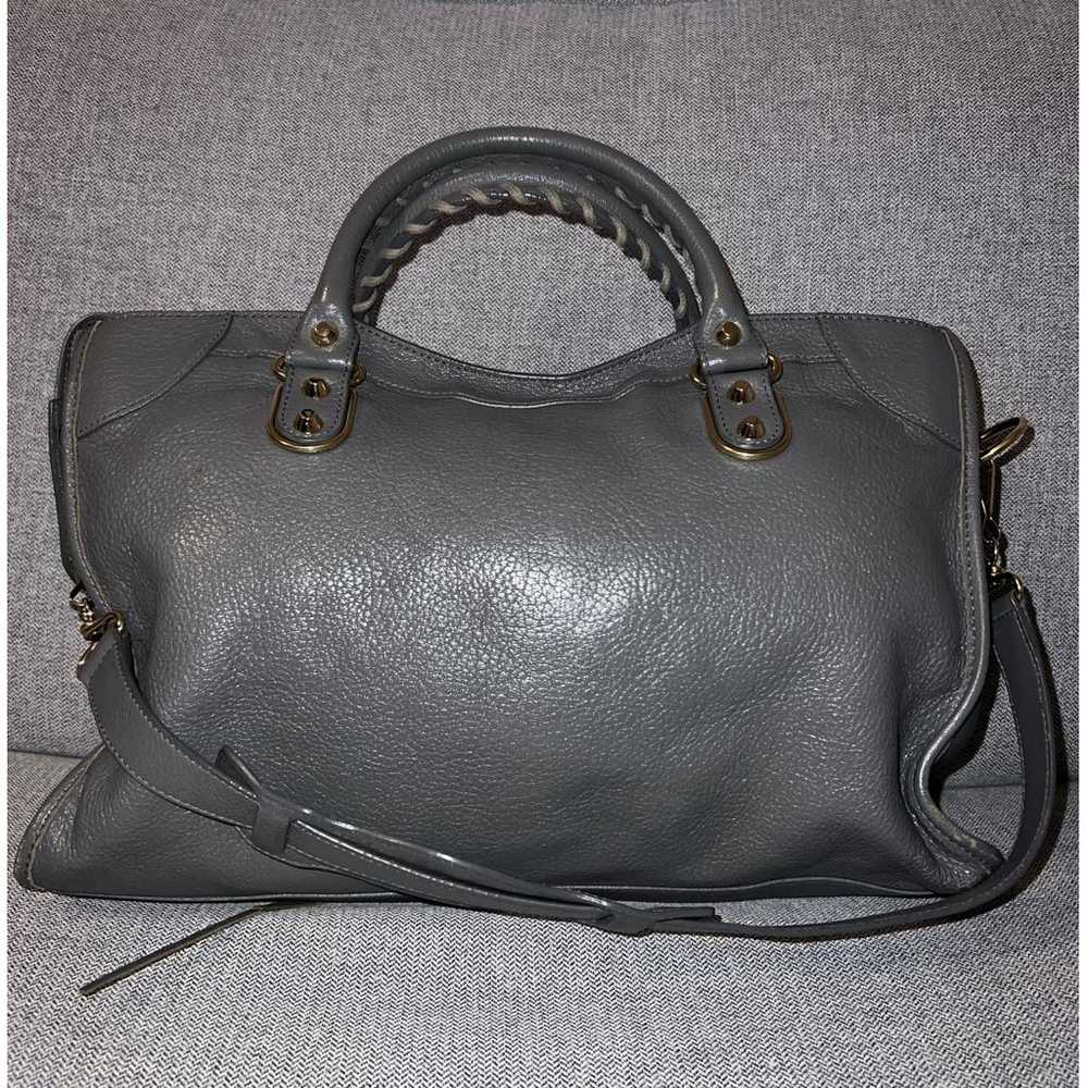 Balenciaga Classic Metalic leather handbag - image 2