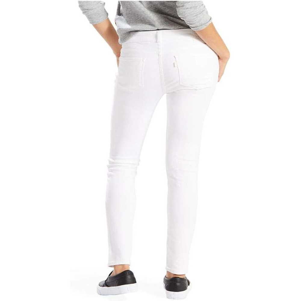 Levi's Levi's 711 Women's White Denim Skinny Jean… - image 2