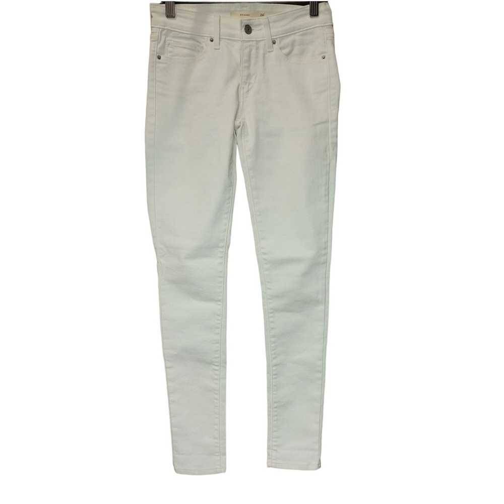 Levi's Levi's 711 Women's White Denim Skinny Jean… - image 3