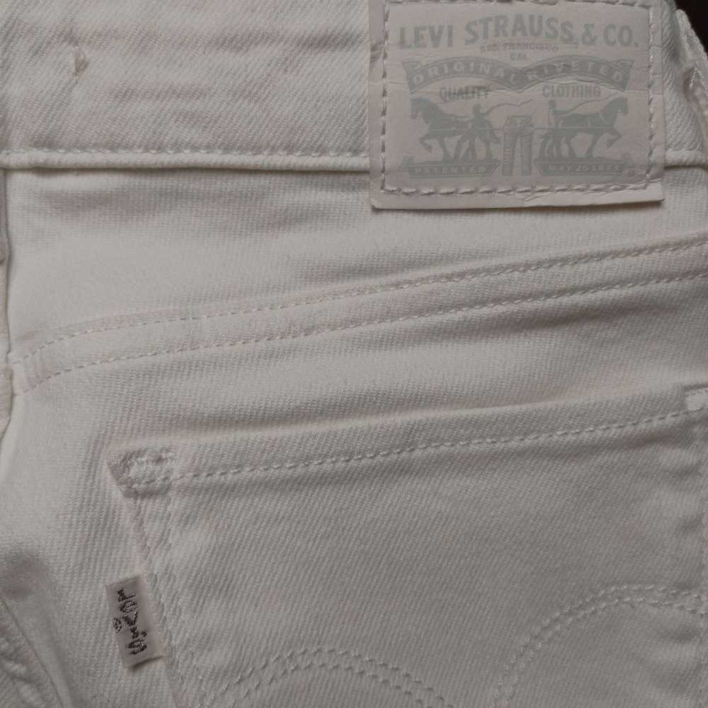 Levi's Levi's 711 Women's White Denim Skinny Jean… - image 4