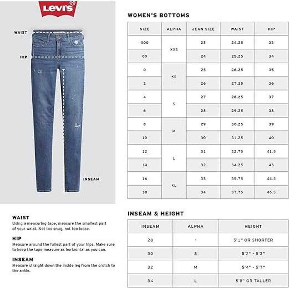 Levi's Levi's 711 Women's White Denim Skinny Jean… - image 7