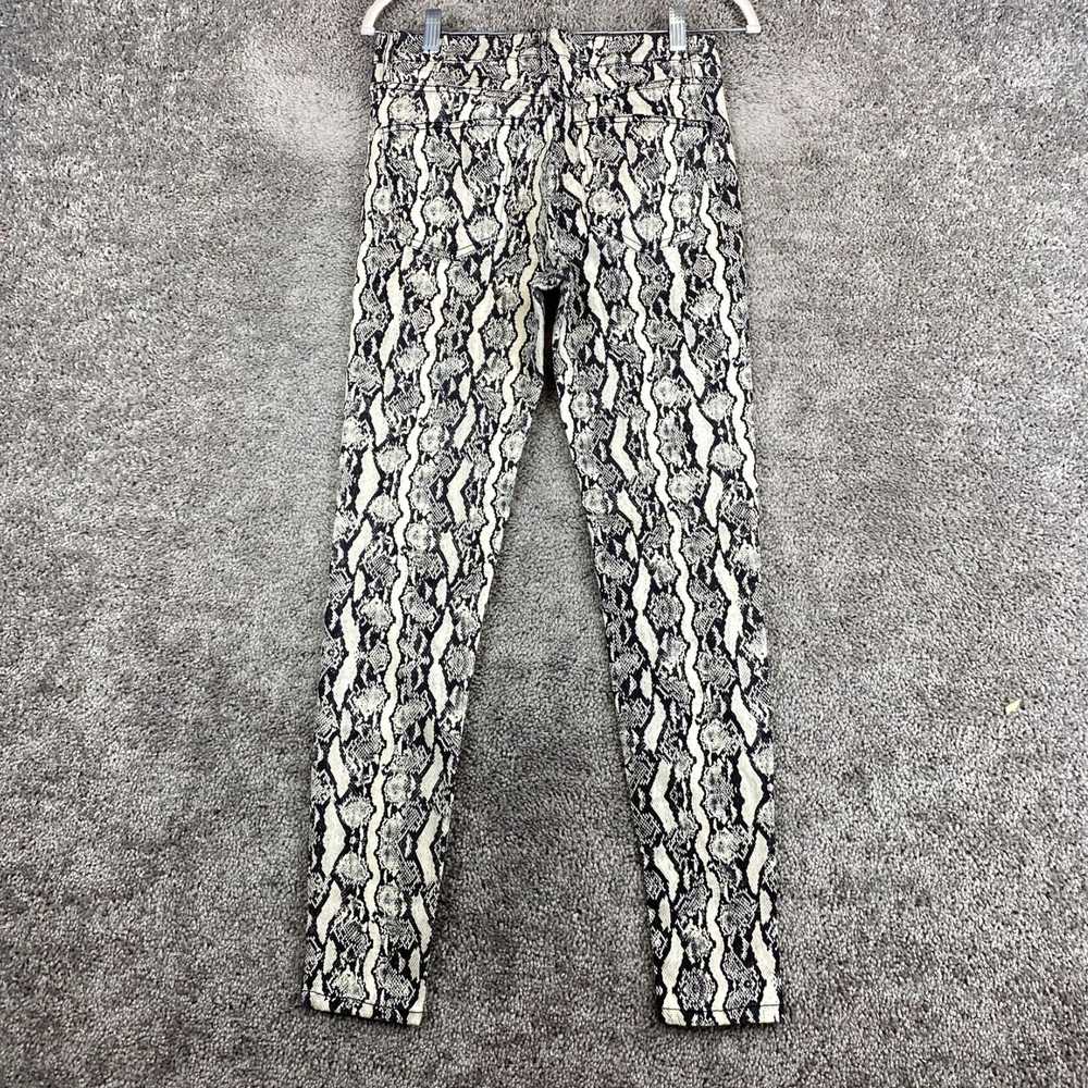 Vintage Cream and Black Animal Print Embellished … - image 3