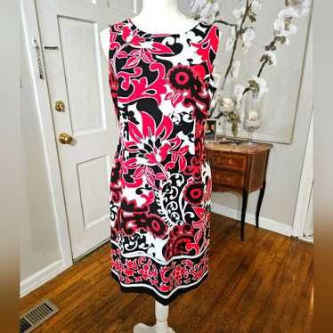 Designer Perceptions Vibrant Floral Print Shift Dr