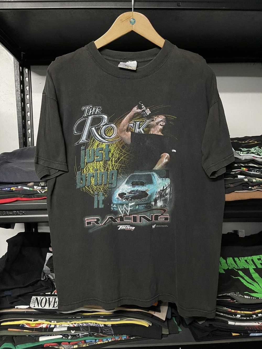 Rap Tees × Vintage × Wcw/Nwo Vintage The Rock Tou… - image 1