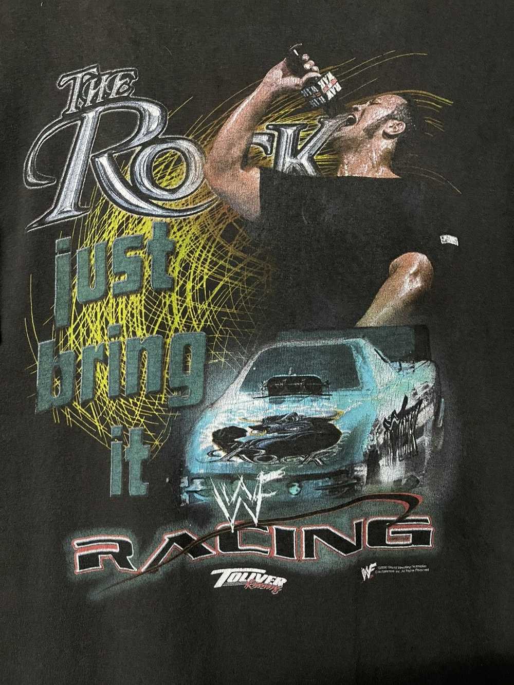 Rap Tees × Vintage × Wcw/Nwo Vintage The Rock Tou… - image 2