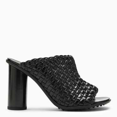 Bottega Veneta Black Intrecciato mule