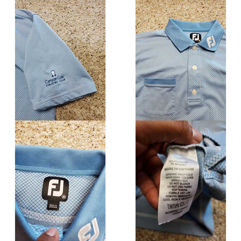 Footjoy Footjoy Polo Shirt Size Medium Mens Blue … - image 4