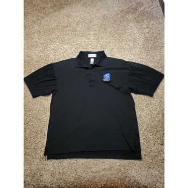 Vintage Vintage Intel Polo Shirt Medium Mens Black