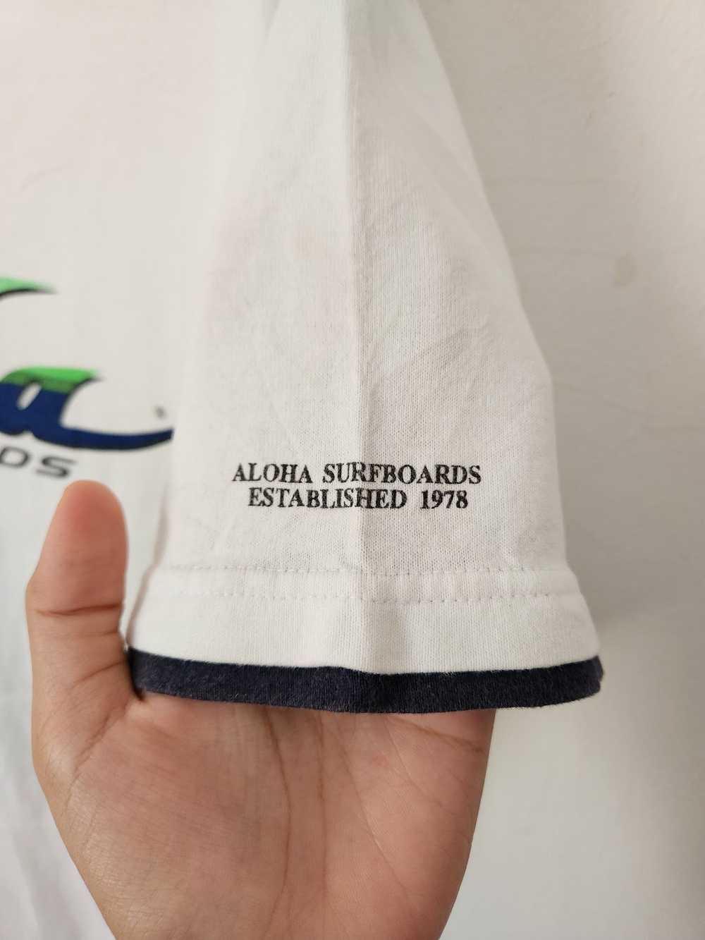 Vintage Aloha Surfboards Australia White Tee - image 4