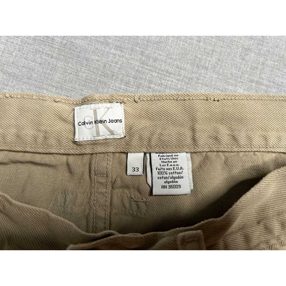 Calvin Klein Vintage Calvin Klein Jeans Baggy Kha… - image 3