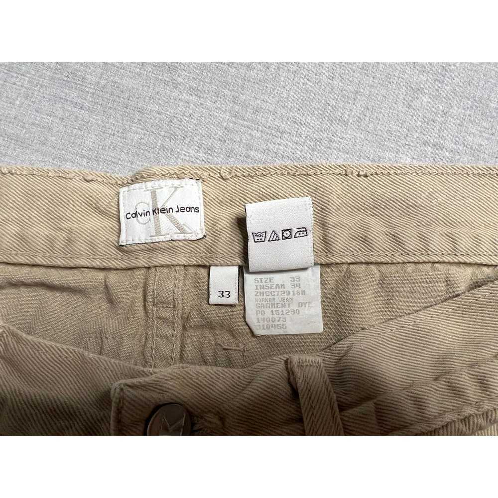 Calvin Klein Vintage Calvin Klein Jeans Baggy Kha… - image 4