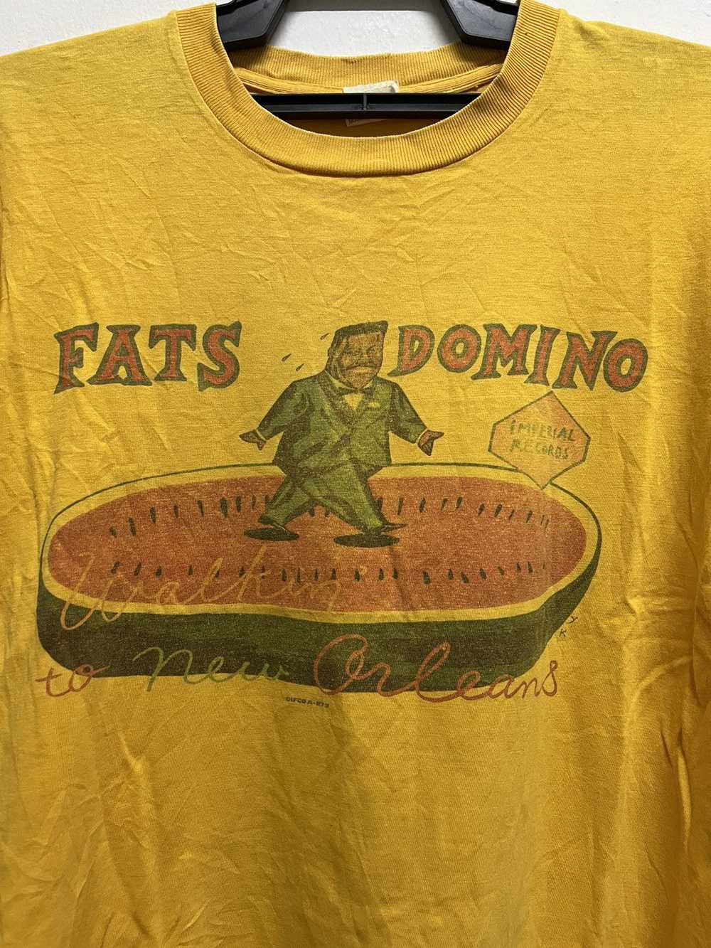 Band Tees × Vintage Vintage 90’s Fat Domino Jazz … - image 2