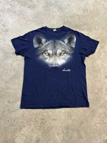 Animal Tee × Streetwear × Vintage Vintage Y2K Wolf