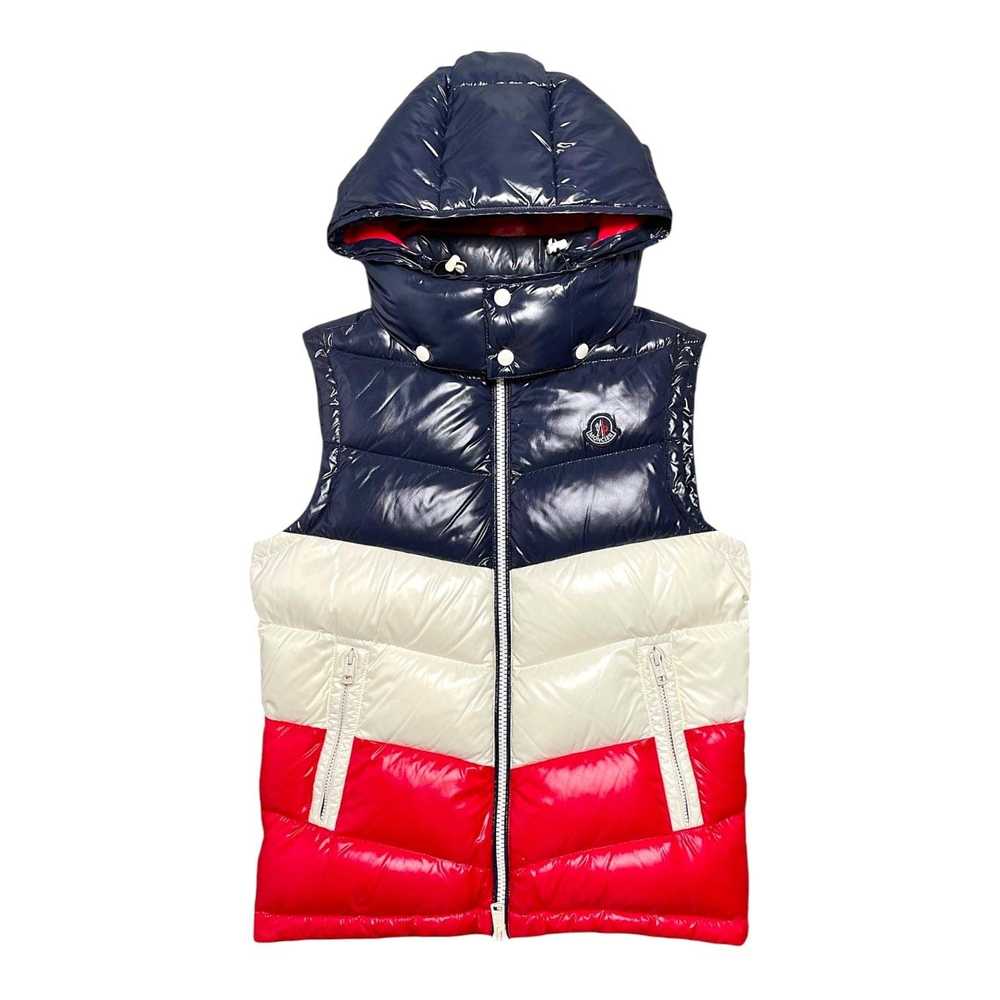 Moncler x Kith Pelat Down Vest Red Navy Blue White - image 2