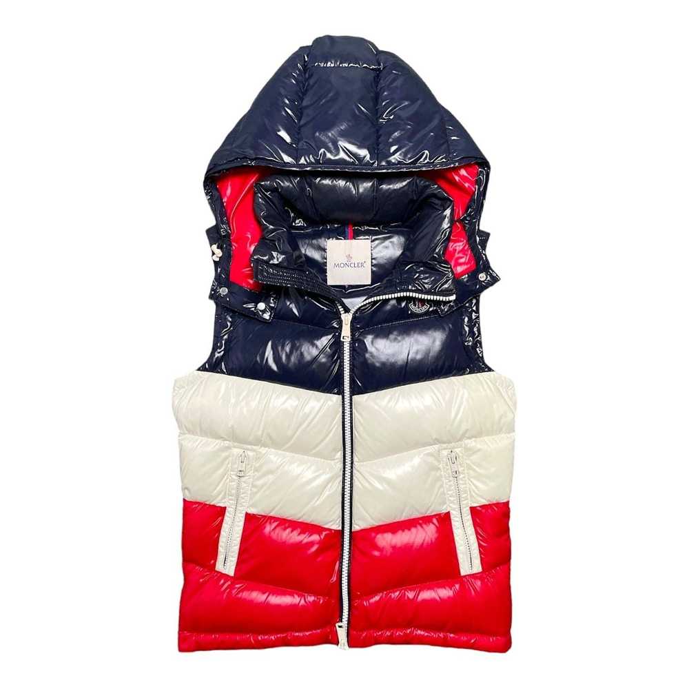 Moncler x Kith Pelat Down Vest Red Navy Blue White - image 3