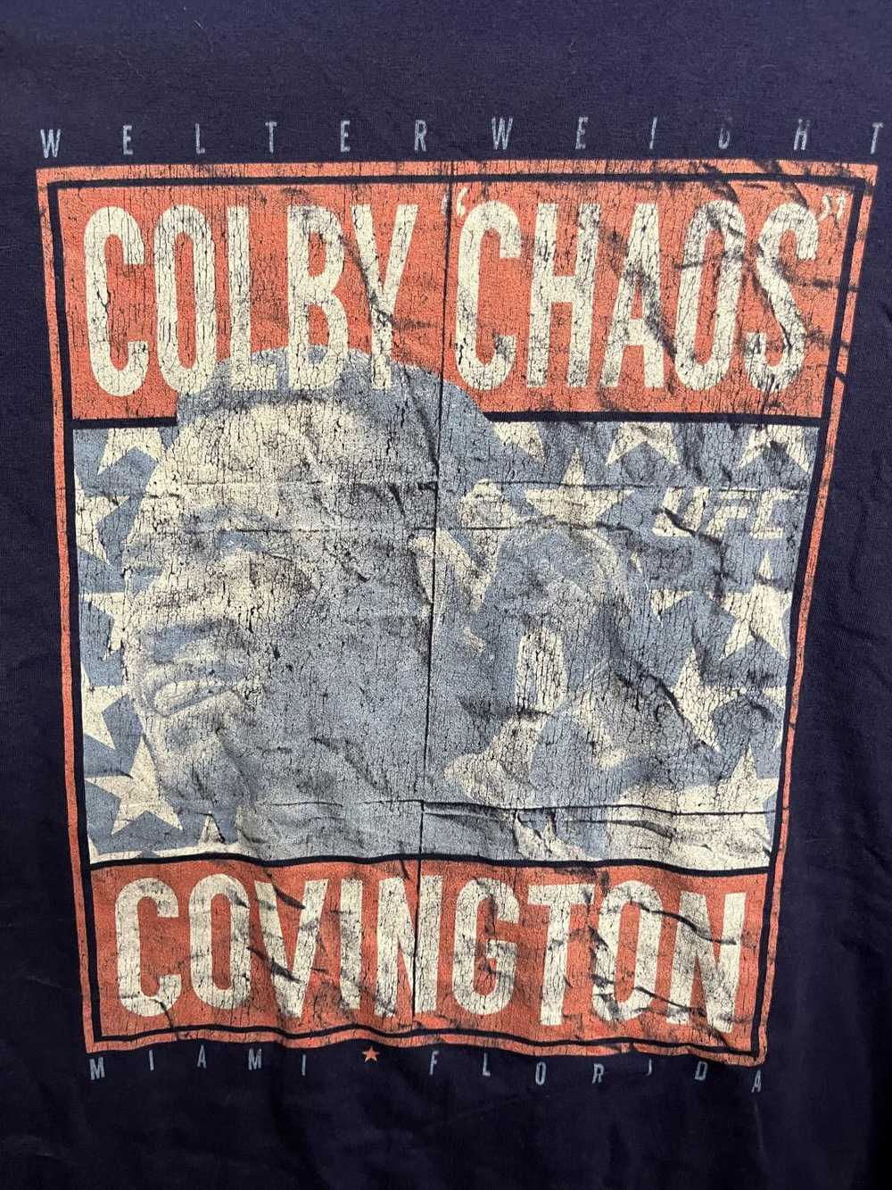 Ufc UFC tag Colby Chaos Covington T-shirt Miami F… - image 4